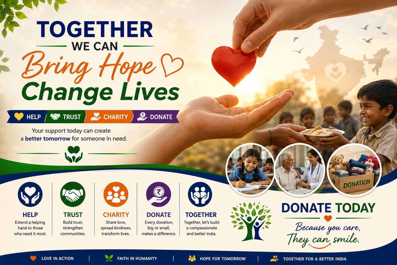 Together We Can Bring Hope Change Lives